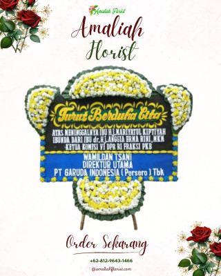Papan Bunga Duka di Pekapuran Raya