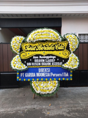 Papan Bunga Duka di Pekapuran Raya