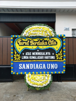 Papan Bunga Duka di Pekapuran Raya