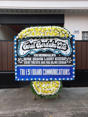 Papan Bunga Duka di Pekapuran Raya